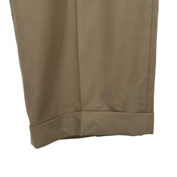 Vintage Burberry’s Khaki Pants Straight Leg Tan Beige Waist Size 36 - Picture 3 of 10